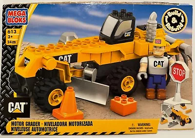 Mega Bloks Cat 613 Motor Grader Construction Set Complete - 24 Pieces • $16.88