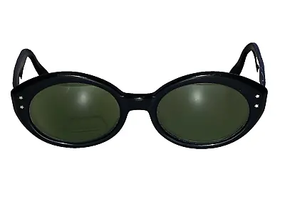 Vintage 60s CABANA Cabaña Black Cat Eye Womens Sunglasses TS-6907 Made In France • $19.95