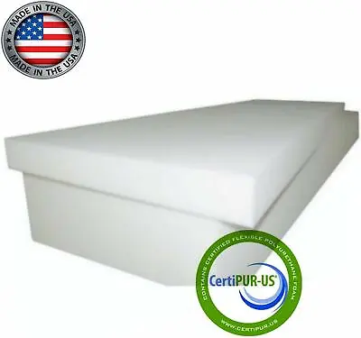 High Density Seat Cushion  6 T X 22 W X 80 L  (1546)   FIRM   Foam Cushion • $98.06