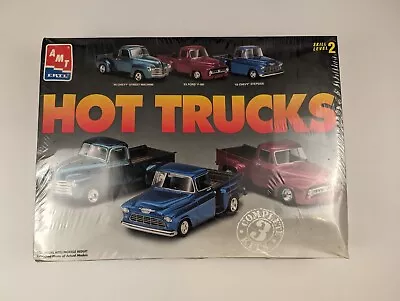 AMT / ERTL MODEL KIT HOT TRUCKS 50 Chevy 53 Ford And 55 Chevy Stepside • $89.96