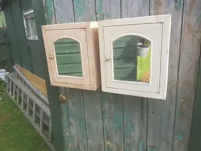 VINTAGE 1920s /30s Metal Bathroom Cabinets Very Shabby • £120