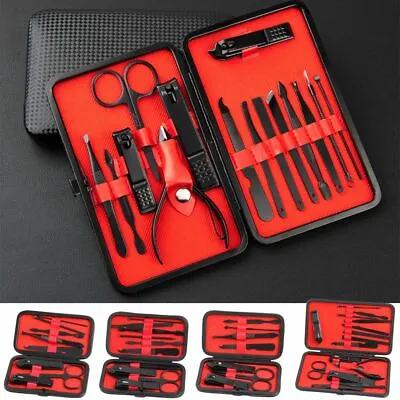 Women Men Manicure Pedicure Set Finger Toe Nail Clippers Scissors Grooming Kit • $6.91