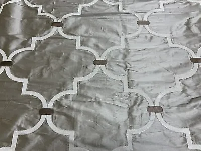 Manuel Canovas Ronda Argent (Silver) Geometric Fabric 1.5m Piece • £100