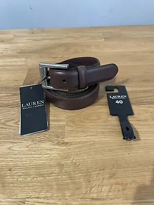 Lauren Ralph Lauren Brown Belt Size 40W 100 Brand New With Tags Dress Smart Gift • £35