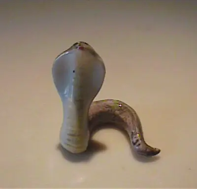 Vintage Miniature Ceramic Cobra Snake • $9.95