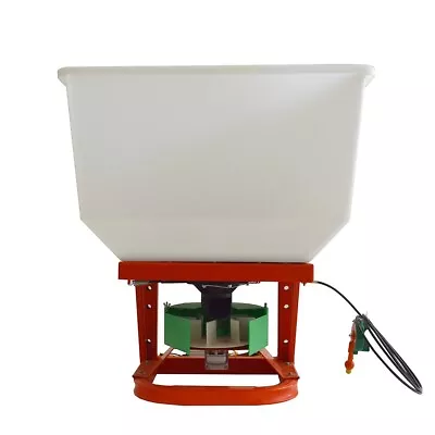 12-Volt ATV Broadcast Spreader 265lbs Capacity  Fertilizer Salt Seed Spreader • $300.82