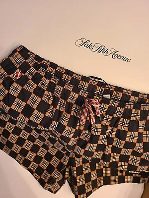 $599 New Limited Edition Burberry Mens  Check Swim Trunks XL Multicolor  • $475