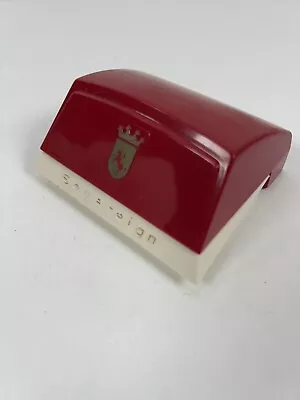 Vintage Sovereign Watch Presentation Box Case Only Empty Wrist Red White • $19.95