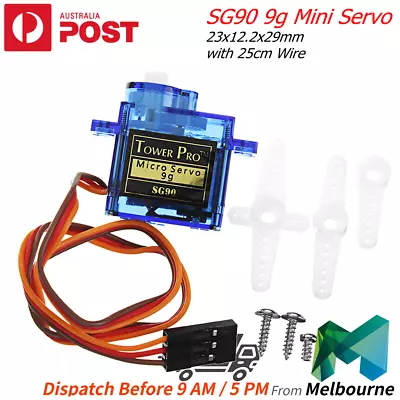 $24.99 • Buy SG90 9g Micro Servo Analog Mini Servo Motor JR RC Helicopter Airplane AU STOCK