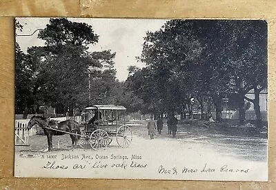 1907 Horse Drawn Livery On Jackson Avenue At Ocean Springs Mississippi • $12.99