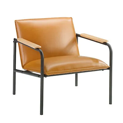 Sauder 422356 Boulevard Cafe Metal Lounge Chair Camel Finish • $246.99