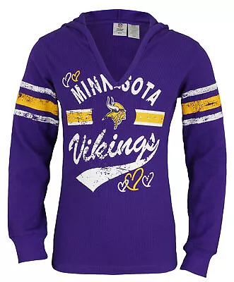 Outerstuff NFL Youth Girls 7-16 Minnesota Vikings Pullover Thermal Shirt Purple • $12.99