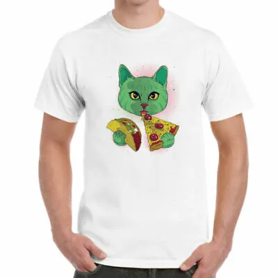 Cosmic Cat - T-Shirt (SB) | Pizza Taco Space Illustration Magic • £13.99