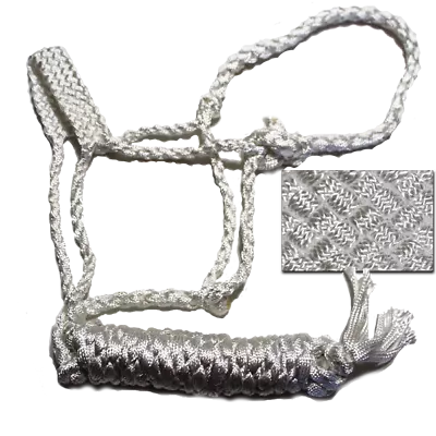 Mule Tape Halter W/ 10 Foot Lead Cob/Pony White #26162 • $20