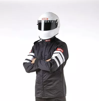 Racequip Black 2X-Large Multi Layer Racing Driver Fire Suit Jacket SFI 3.2A/ 5 • $189.95