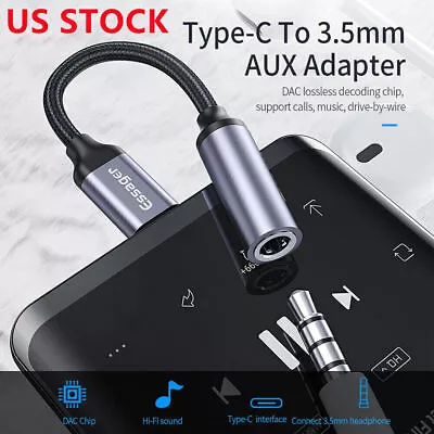 For Samsung S22 Headphone Adapter 3.5mm Audio Aux Cord Earphone Cable Converter • $7.98