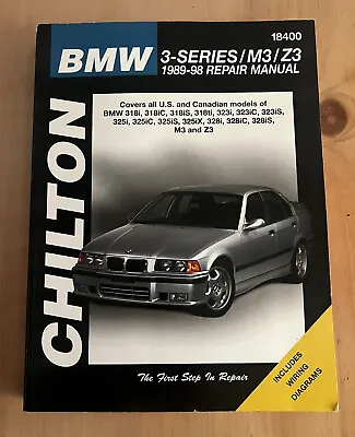Chilton BMW 3-series M3/Z3 1989-98 Repair Manual #18400 For US And Canadian Cars • $33.95