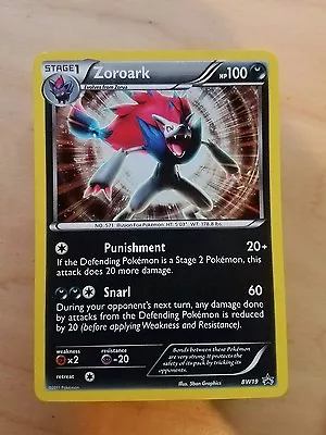 Pokemon Black & White Black Star Promo Zoroark BW19 Holo Near Mint! • $1.40