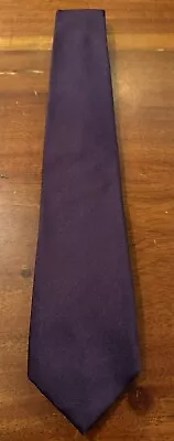 J. Crew Mens Purple Satin Necktie Tie - Handmade In USA • $7.99