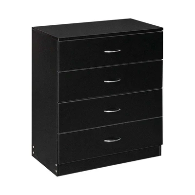 $94.04 • Buy Zimtown 4 Drawer Dresser Unit Bedroom Night Stand Chest Organizer,Black