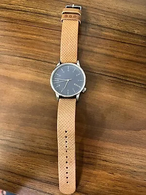 Komono The Winston Mens Watch Blue Dial Leather Strap • $60