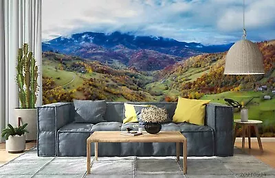 3D Autumn Mountain Wallpaper Wall Mural Removable Self-adhesive Sticker8687 • $72.38