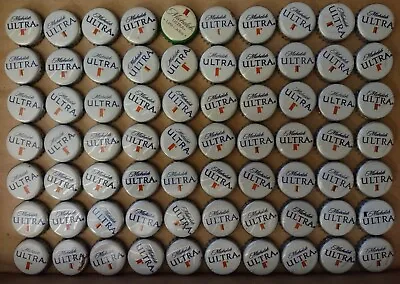 70 Retired MICHELOB ULTRA BEER BOTTLE CAPS Crowns NO DENTS Craft TOPS 3-4 Styles • $14.88