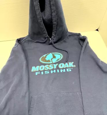 Mossy Oak Fishing Hoodie - Blue - XL • $15.99
