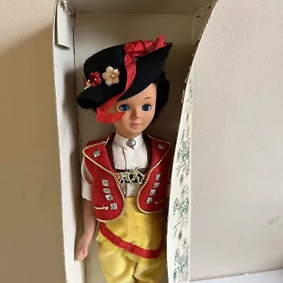 VTG 10.5”  Reuge EMA Doll Boy  Switzerland  Original Outfit. DL 28 • $19.99