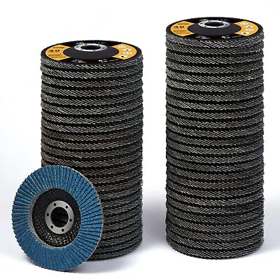 40 Pack 4.5  4-1/2  Zirconia Flap Disc 40 60 80 120 Grit Sanding Grinding Wheel • $47.99