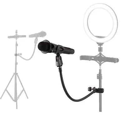 Iron Microphone Flexible Tube Clips Microphone Stand Bracket Holder Hose • £7.98