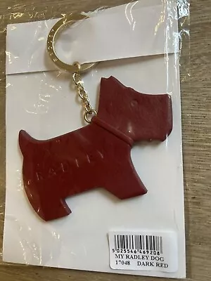 £15 • Buy Brand New Radley Keyring - My Radley Dog - Dark Red - Rrp £22