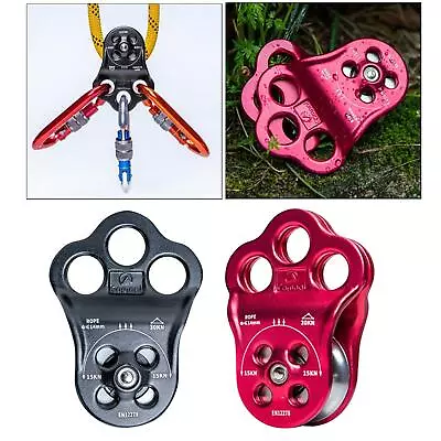 Outdoor  Lifting Rock Climbing Fixed Rope Pulley Equipment • £31.61