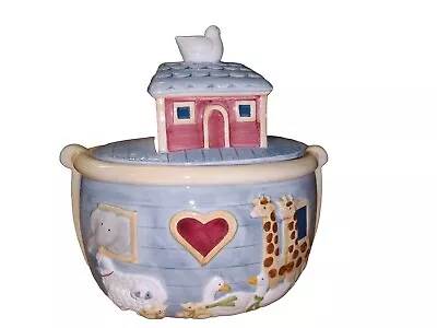 Vintage Ceramic Noah’s Ark Large Cookie Jar Susan Winget Certified International • $24.30