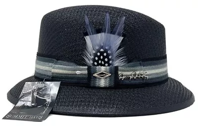 Danny De La Paz Signature Black Lowrider Fedora Hat Mens By Summit Hats • $62.95