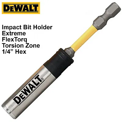 £6.99 • Buy DeWalt *FLEXTORQ* Extreme Impact Torsion Magnetic Screwdriver Bit Holder DT90393