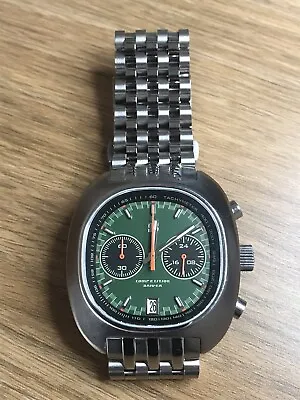 £350 • Buy Straton Competition Driver Chronograph Watch. Green Dial.