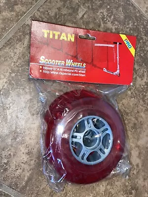 Titan Scooter Wheels Vintage 100mm 87 Red • $30