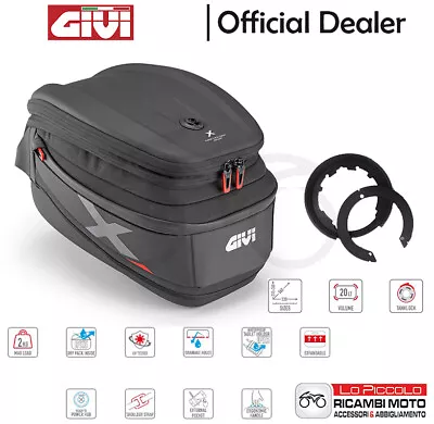 BF04 +XL06 Tank Bag Tanklock GIVI Kawasaki Er 6n/Er 6f 650 2008/2016 • $202.46