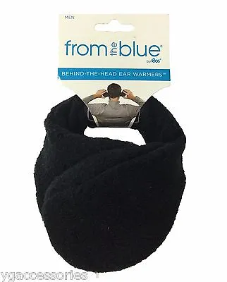 From The Blue By 180s Men Black Adjustable Fleece Ear Warmers Ear Muffs OSFA NWT • $9.99