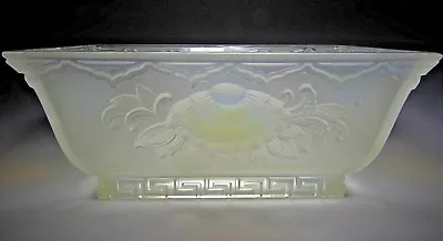 Beautiful Embossed VERLYS Glass Opalescent Console Bowl • $225