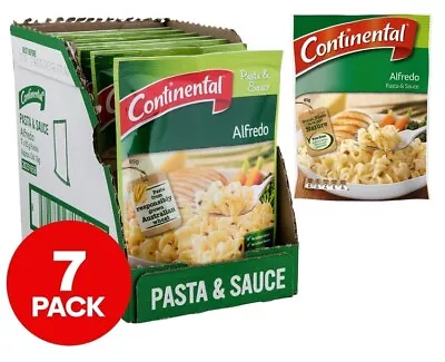 7x Continental Pasta & Sauce Alfredo 85G Ready In Minutes! Light Meal Side Dish • $28.50