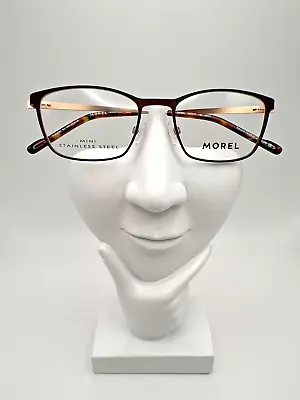 Morel Lightec OMICRON 12 30060L Eyeglasses Frames Brown/Rose Gold MP07 49-17-135 • $159.79