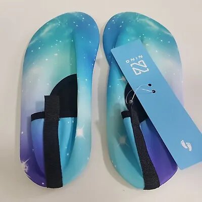 Kyopp Water Yoga Shoes Swimming Spa Bathroom Blue Space UK 8-9.5 Flexible Soft • £11.95