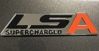 LSA Emblem LSA Badge SUPERCHARGED Emblem  LSA Swap Supercharged ZL1 CTS-V 1pcs • $18