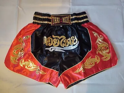 Muay Thai  Shorts  Mens  Size 3XL / Black&Red   Thai  Boxing • $29.99