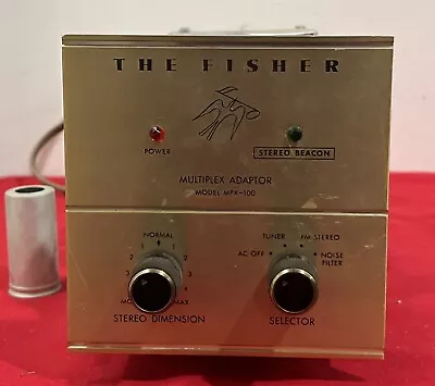 Vintage Fisher MPX-100 FM Tube Multiplex MPX Stereo Adapter • $250