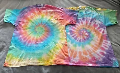 Tie Dye Swirl Rainbow T-Shirt • £7.50