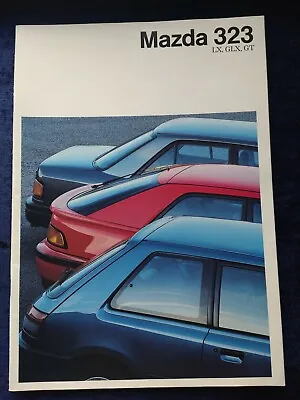 Mazda 323 LX GLX GT Brochure 09.1989 • $8.63