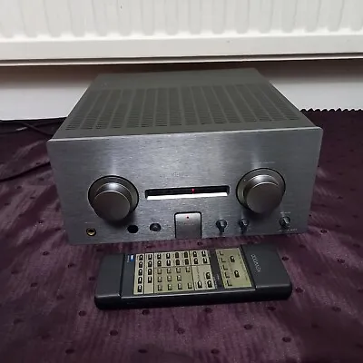 Hi-Fi Made In JAPAN Silver KENWOOD A-1001 Amplifier SUBWOOFER Pre Out REMOTE Con • £250